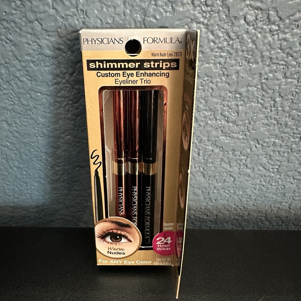 Physicians Formula Shimmer Strips Custom Eye Enhancing Eyeliner Trio, Warm Nudes
